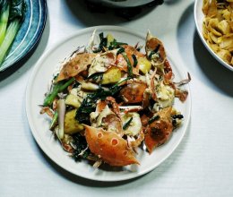 姜葱炒花蟹仔的做法